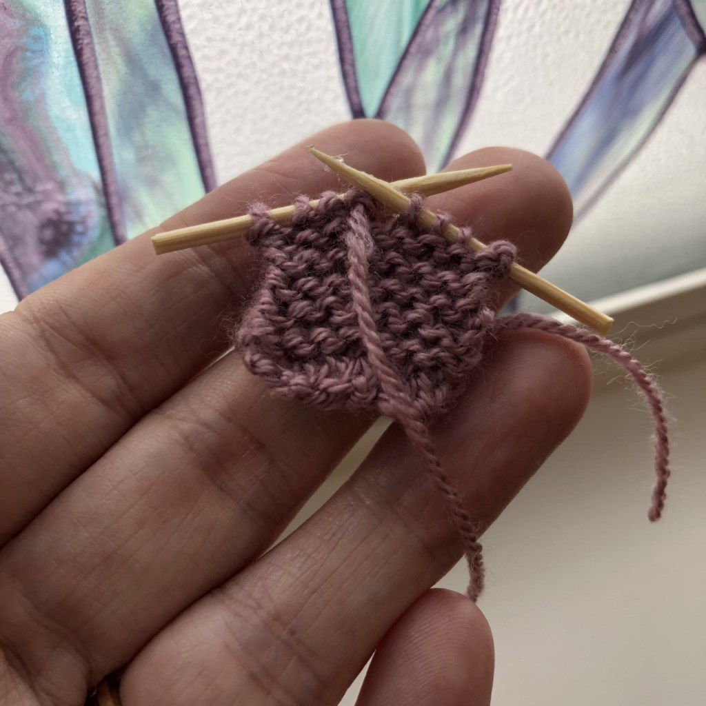 Knitting onto toothpicks